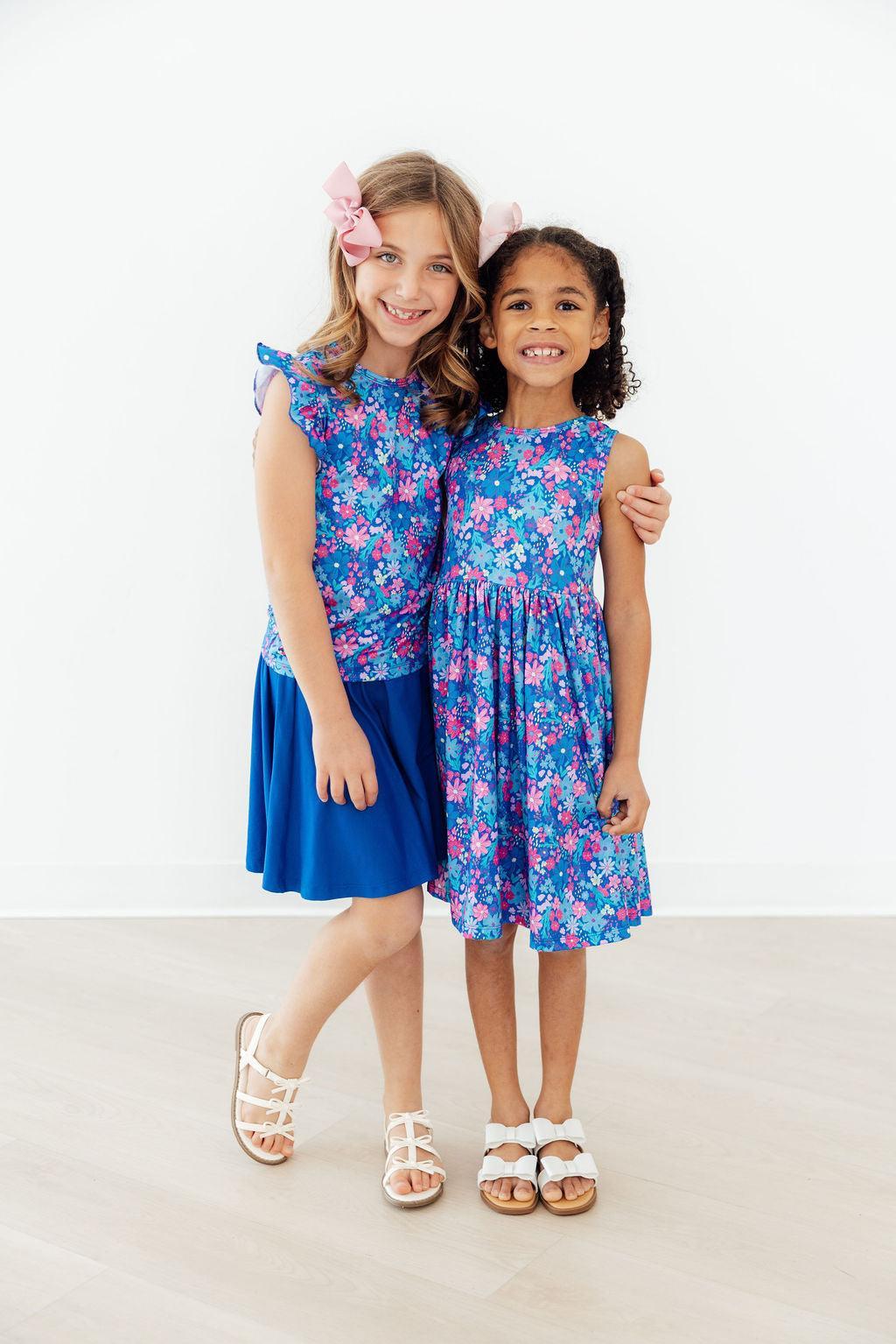 Mila & Rose ® Dreaming Daisies S/S Ruffle Tee — side view