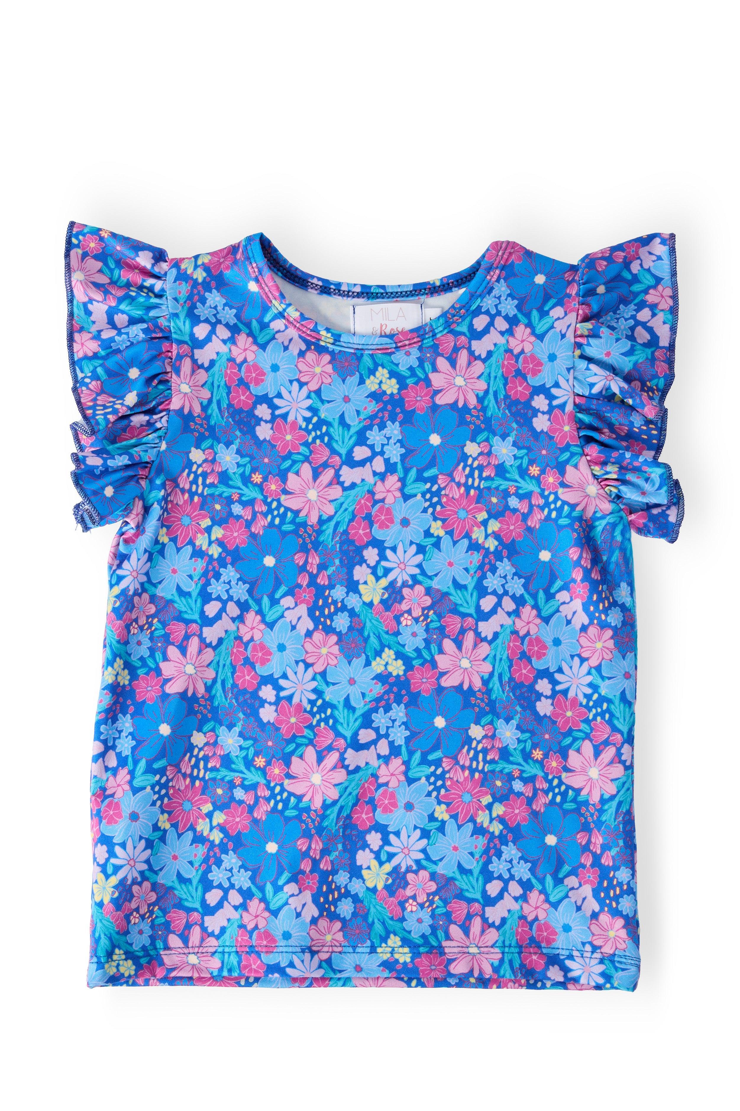 Mila & Rose ® Dreaming Daisies S/S Ruffle Tee — main product shot