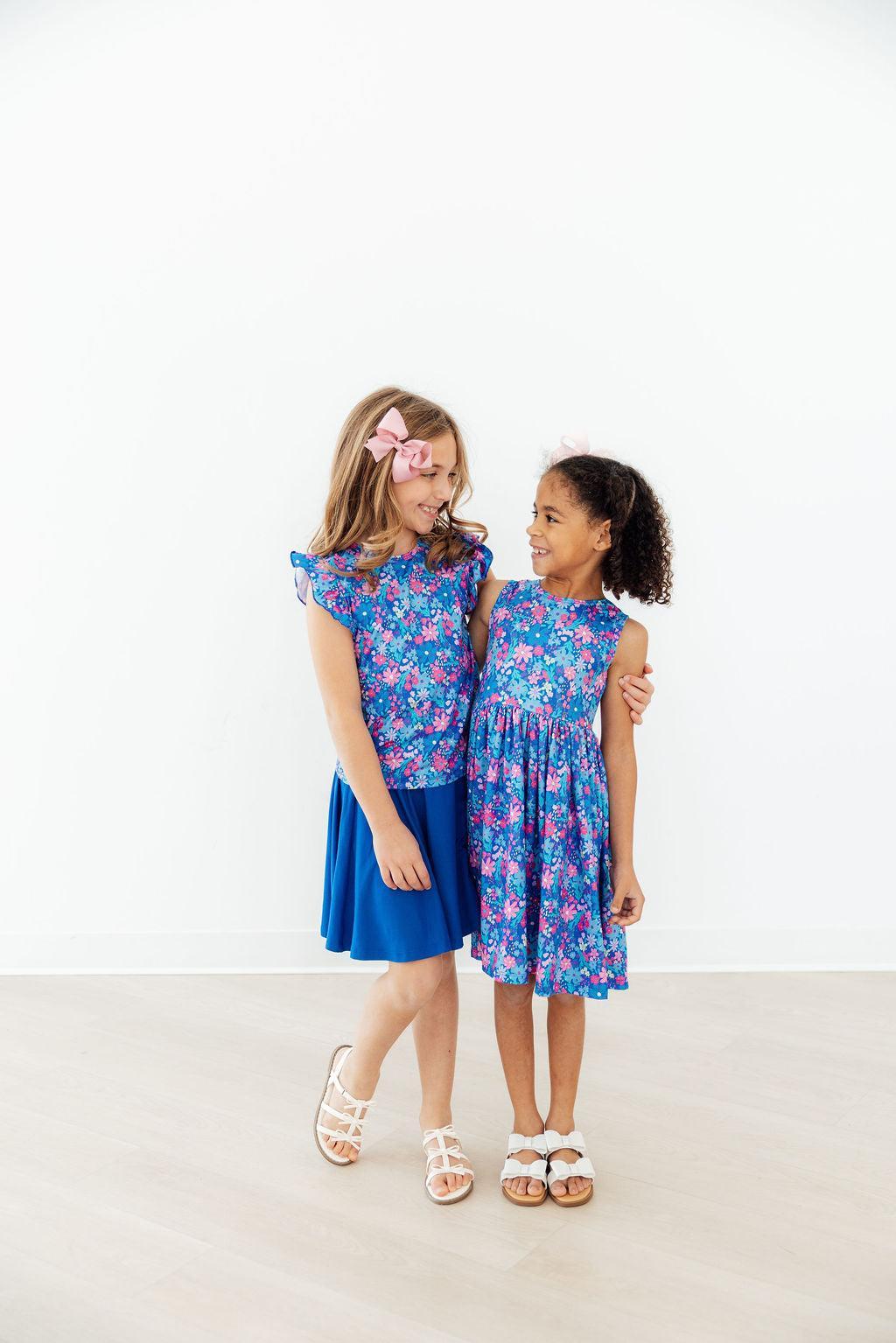 Mila & Rose ® Dreaming Daisies Tank Twirl Dress — back view
