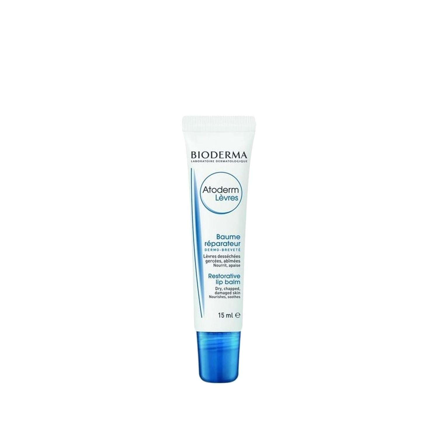 Bioderma Atoderm Lip Balm - Moisturizing Lip Care with Shea Butter & Avocado Oil for Dry, Chapped Lips