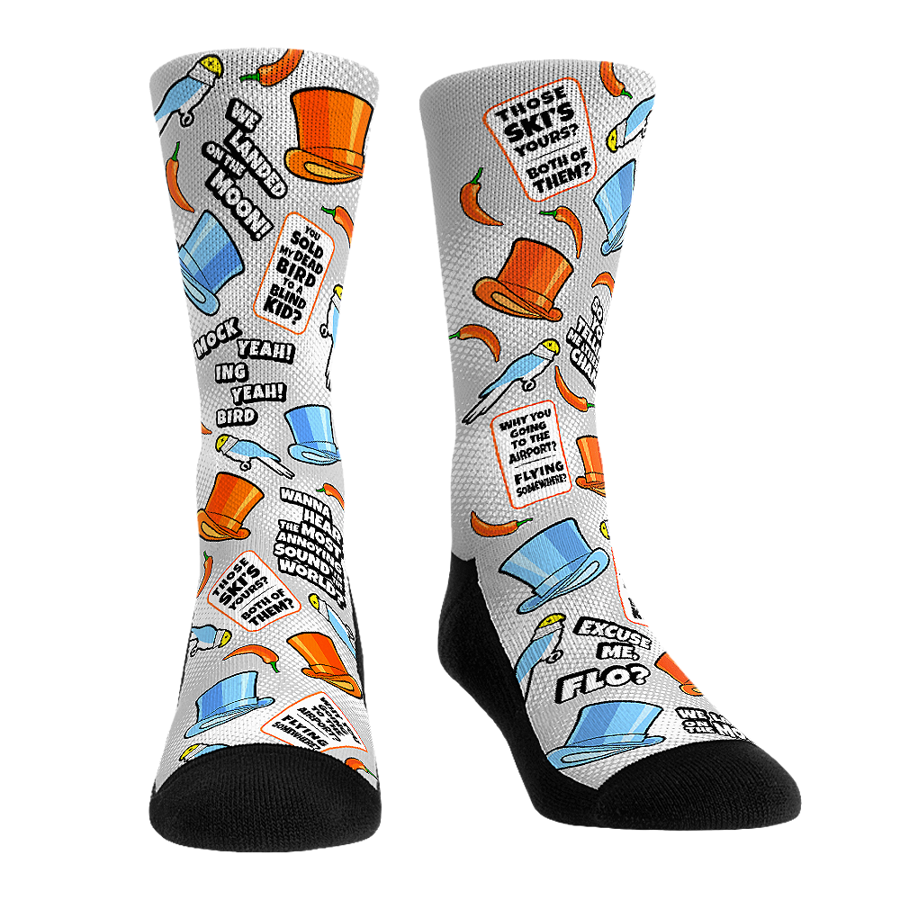 Rock 'Em Socks Rock 'Em Socks Dumb and Dumber - Quotes All-Over — main product shot