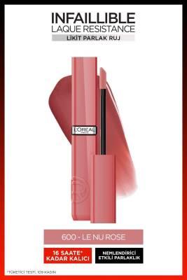 L'Oreal Paris Infaillible Le Nu Rose Liquid Lipstick: High-Shine, Long-Lasting Color & Comfortable Wear