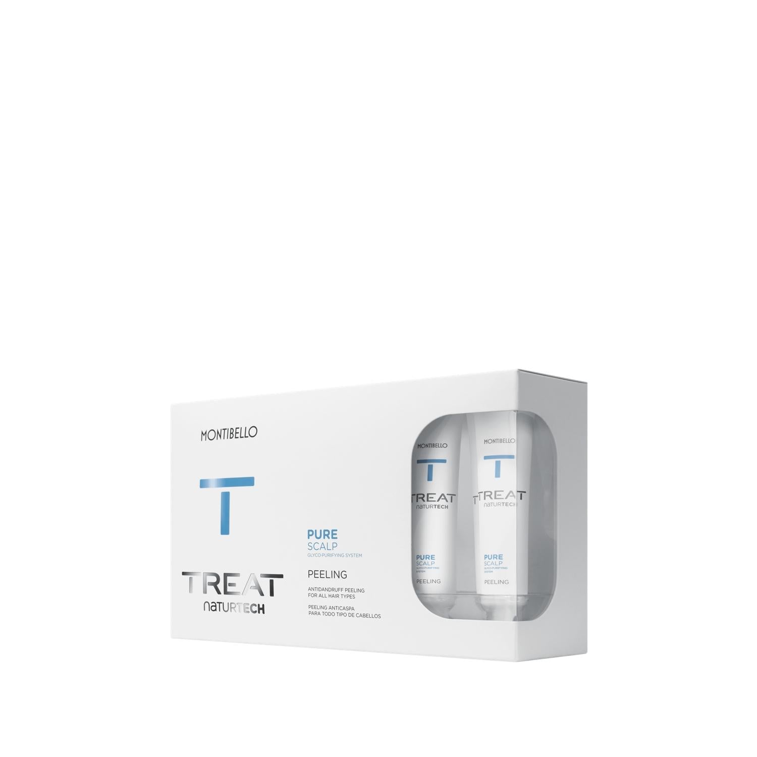 Montibello Anti-Dandruff Peeling Treatment - 10x20ml Convenient Pre-Measured Treatments for Scalp Care