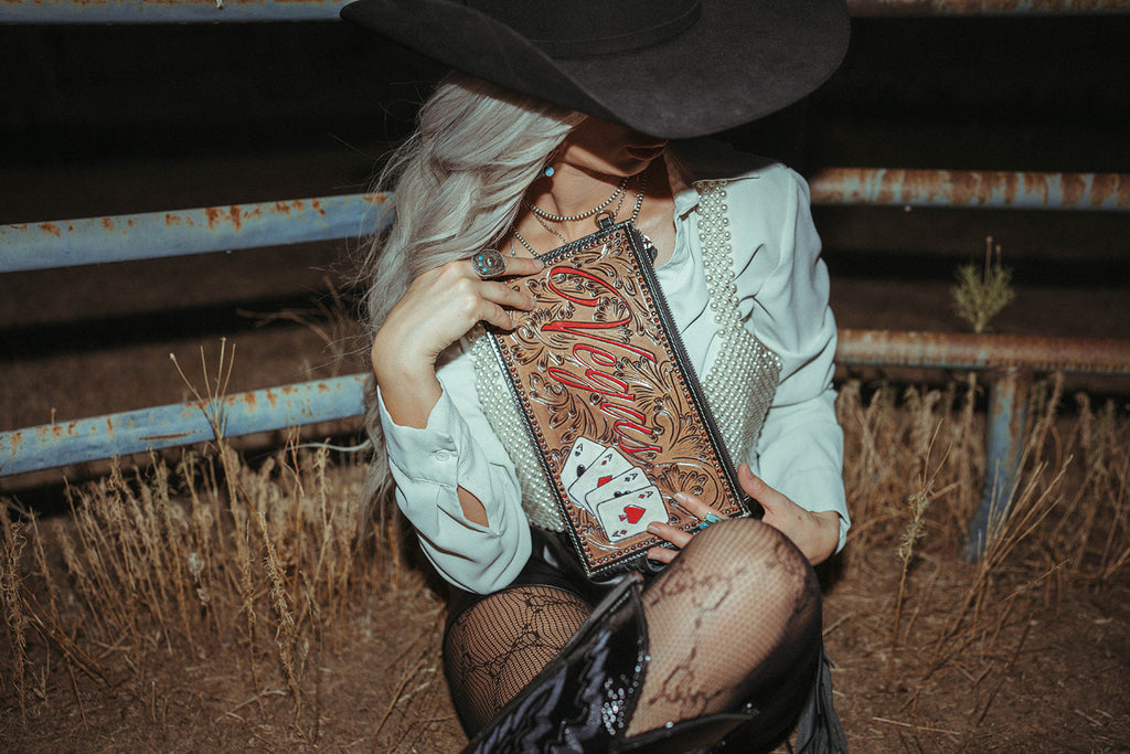 Haute Southern Hyde The Vegas Clutch Wristlet a Haute Southern Hyde by Beth Marie Exclusive — alternative angle