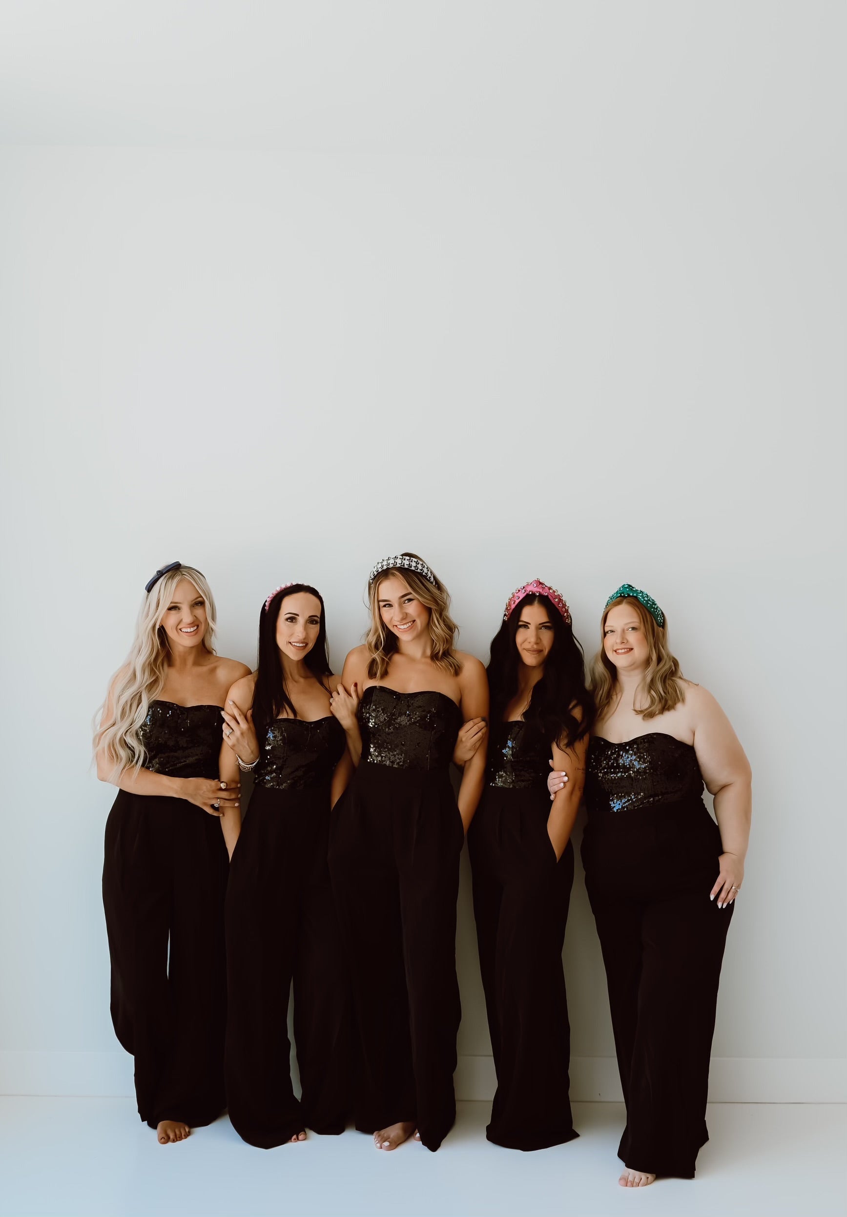 Pretty Little Patriot Pretty Little Patriot Black Sequin Jumpsuit — Black detail