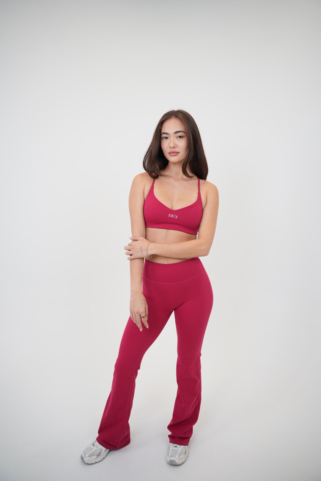 KIMITH BRAND I Live in Luxury Red Flare Pant — size reference