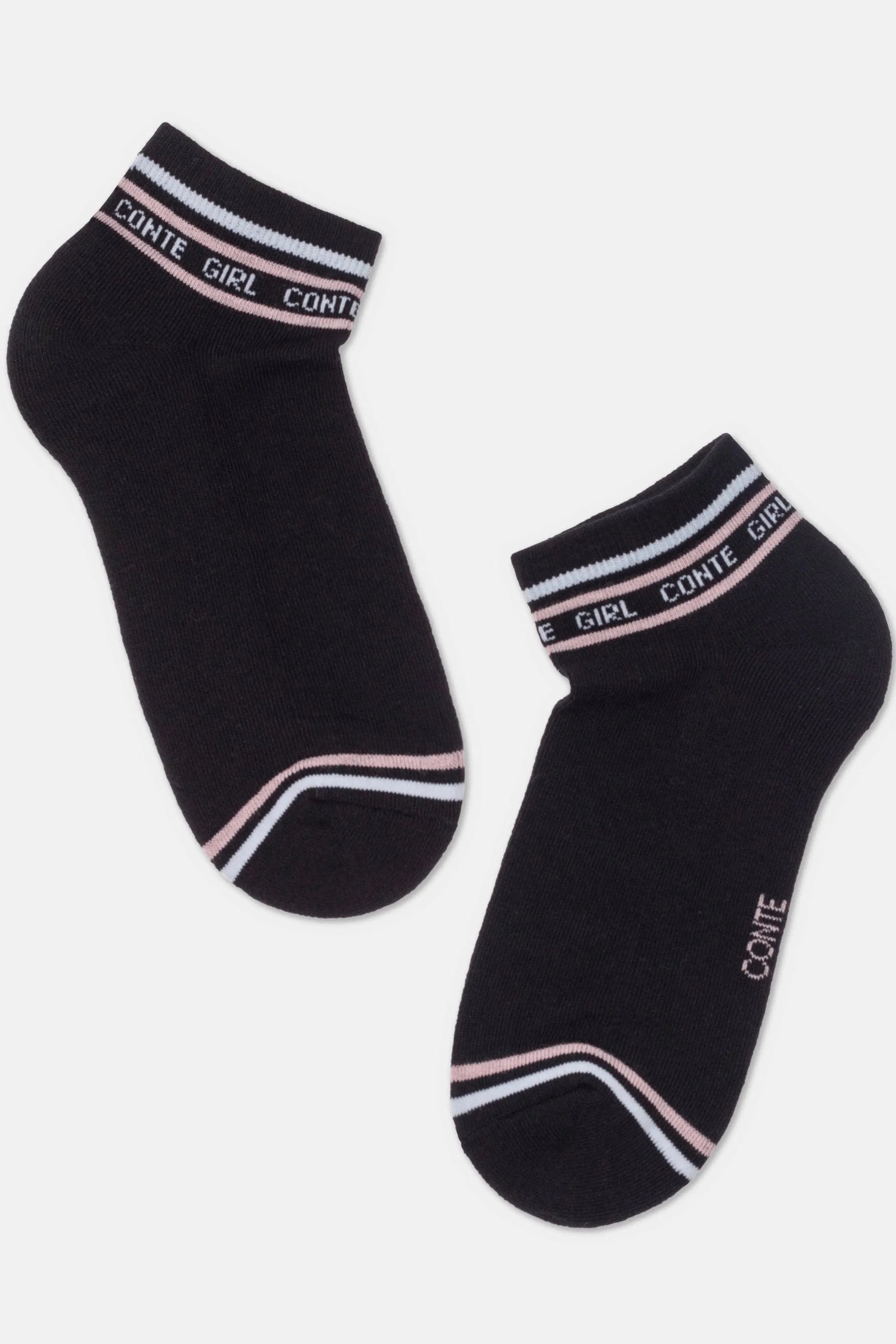 TheRanok.com Cotton Ankle Socks Conte Active 572 - Terry Foot — flat-lay composition