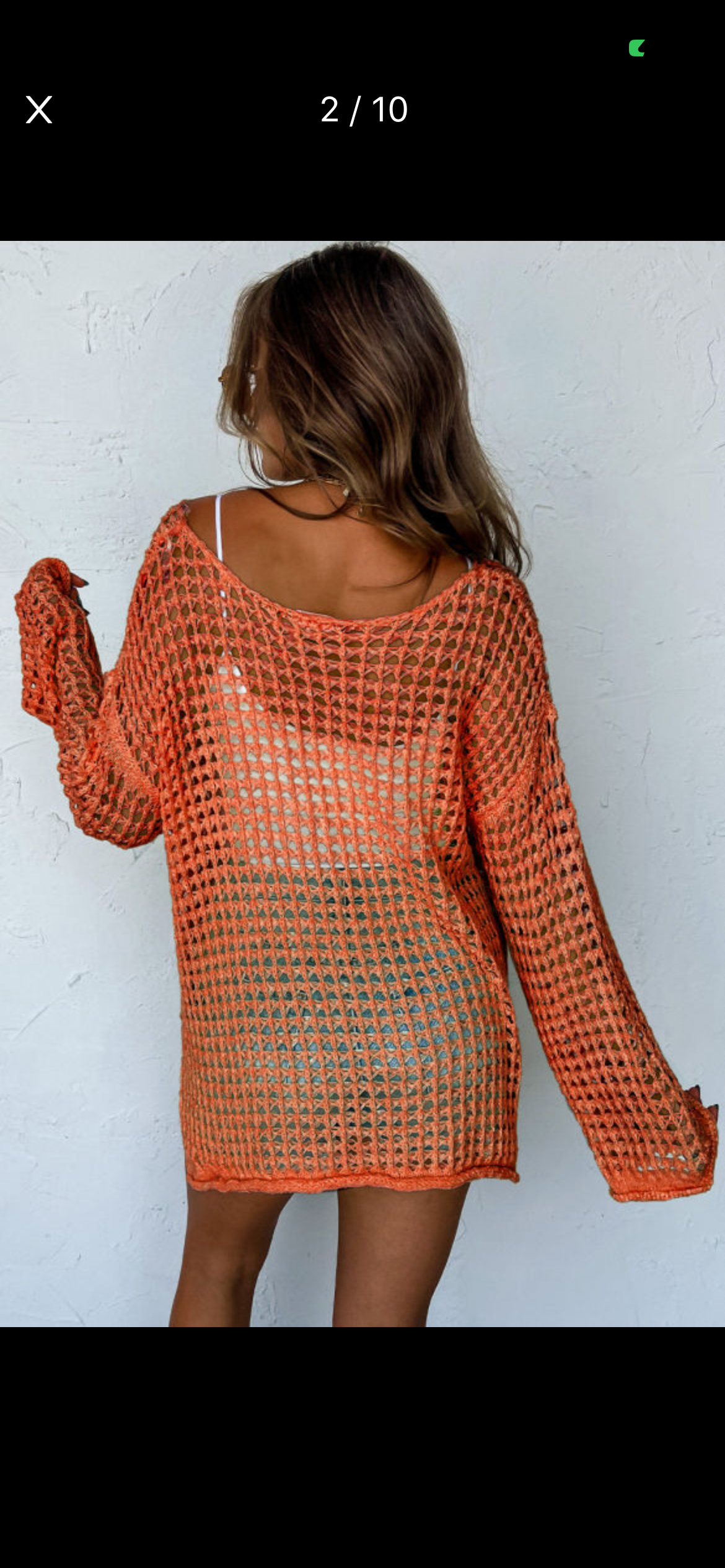 Pretty Little Patriot Pretty Little Patriot Orange Open Knit Sweater — product category context