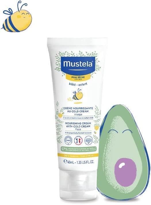 Mustela Nourishing Body Lotion for Newborns - Cold Cream, 96% Natural Ingredients, Dermatologically Tested - 6.76 fl oz