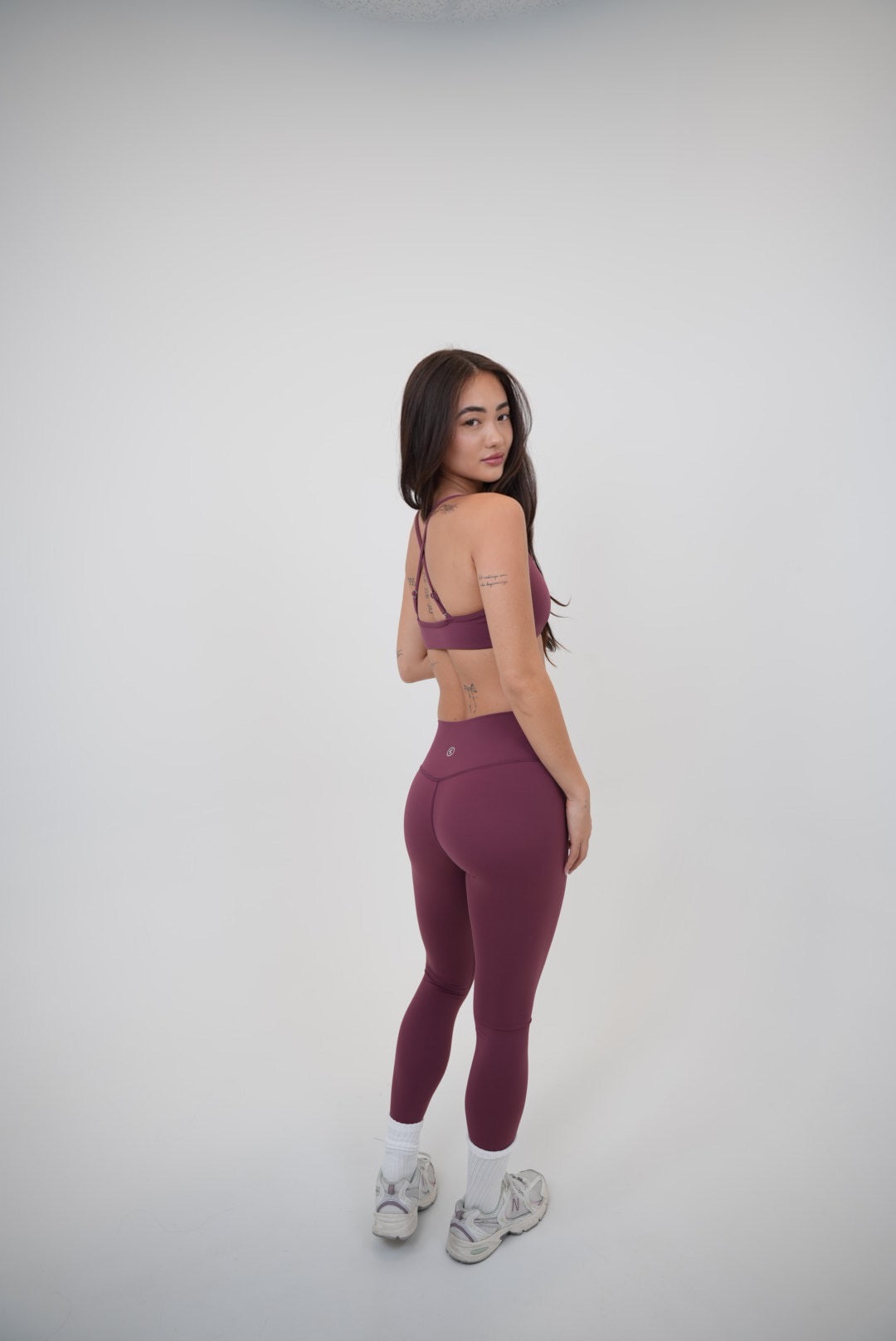 KIMITH BRAND My Time Is Divine Plum Sculpt V-Waist Legging — size reference