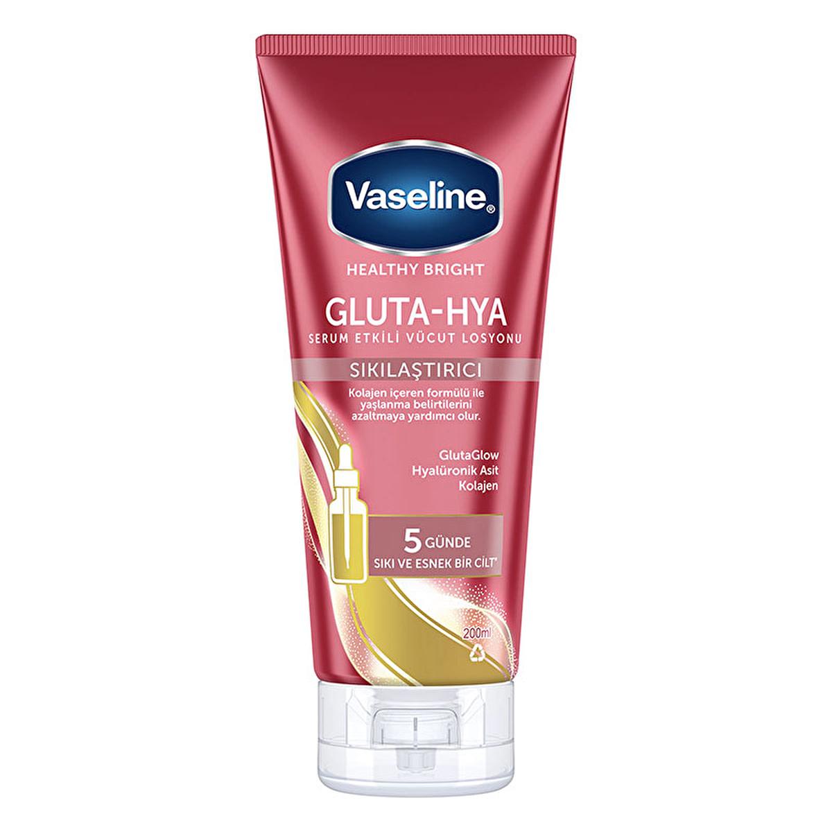 Vaseline Gluta-Hya Firming Body Lotion: Hyaluronic Acid & Collagen for Radiant, Firmer Skin - Intense Hydration, Anti-Aging, Non-Greasy Formula