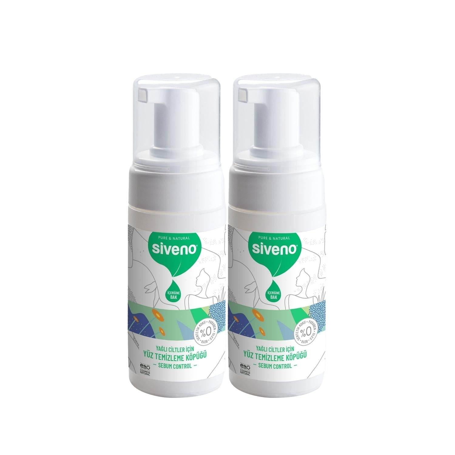 Siveno Natural Face Cleansing Foam - Gentle, Effective, and Organic Skincare for Healthy Skin