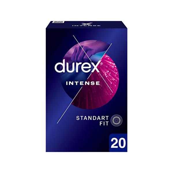 Durex Intense Condoms - 20 Count - Lubricated for Longer Performance