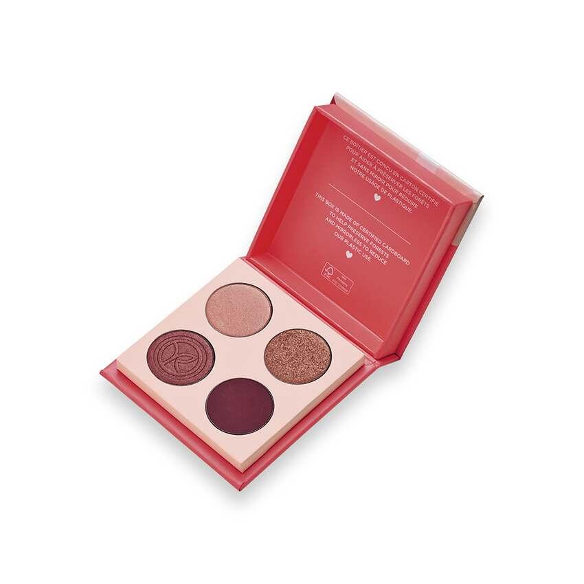Makeup Revolution Eyeshadow Palette - Warm Pink Shades, Vegan & Sensitive Eye Friendly