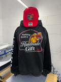Luckless Outfitters Nothing Beats A Handmade Gift Hoodie — detail close-up
