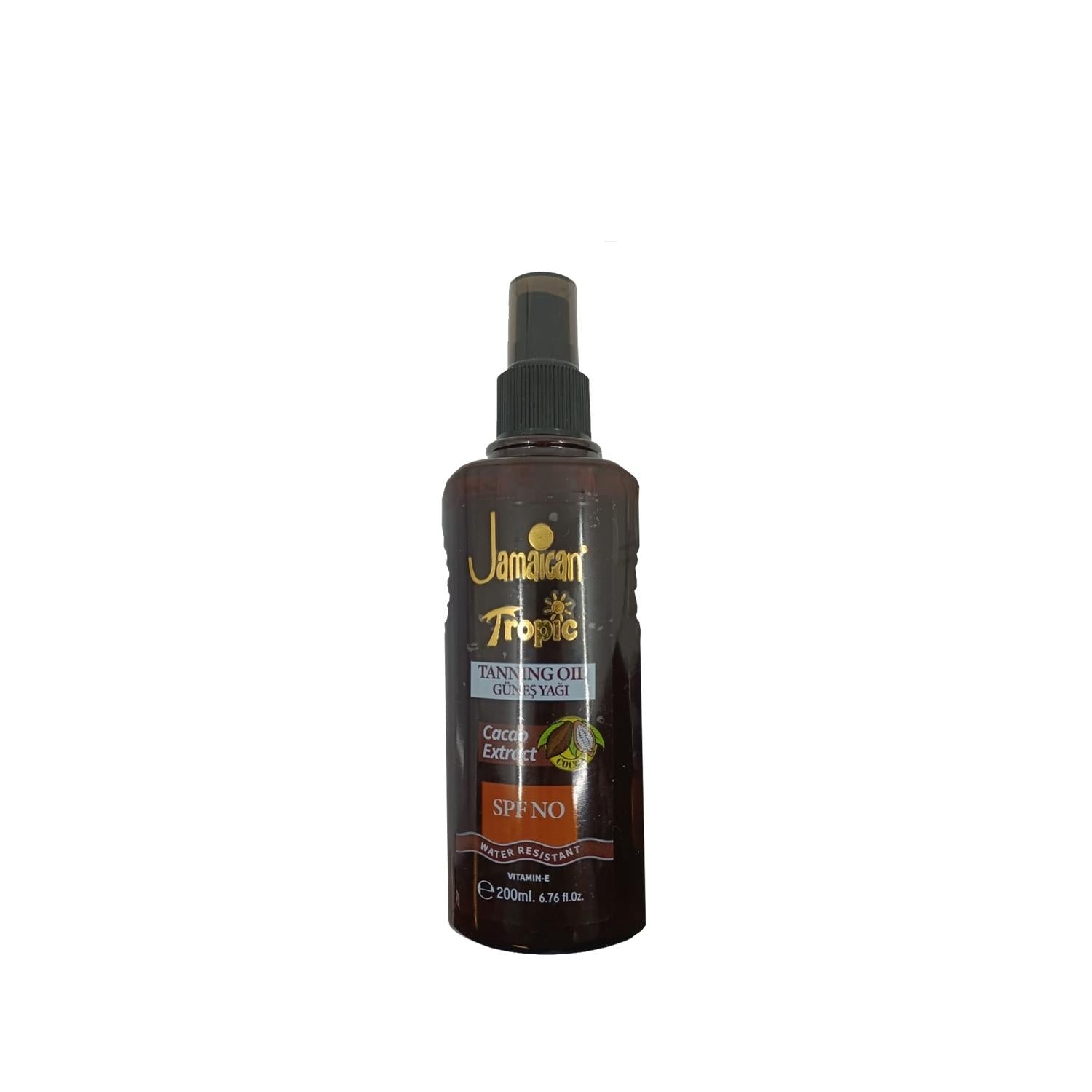 Jamaican Tropic Sunscreen Oil with SPF & Kakao - 200ml, Tropical Scented Protection