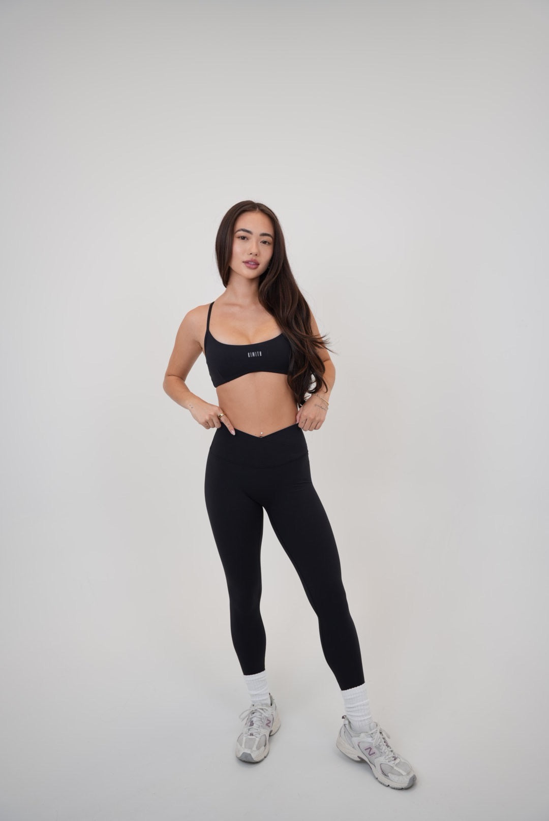 KIMITH BRAND My Time Is Divine Black Sculpt V-Waist Legging — alternative angle