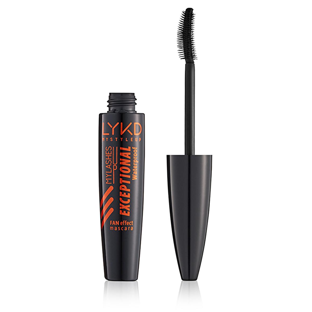 LYKD Waterproof Mascara - Exceptional Fan Effect & Curl, Long-Lasting, Volumizing & Smudge-Proof Mascara for Full Lashes