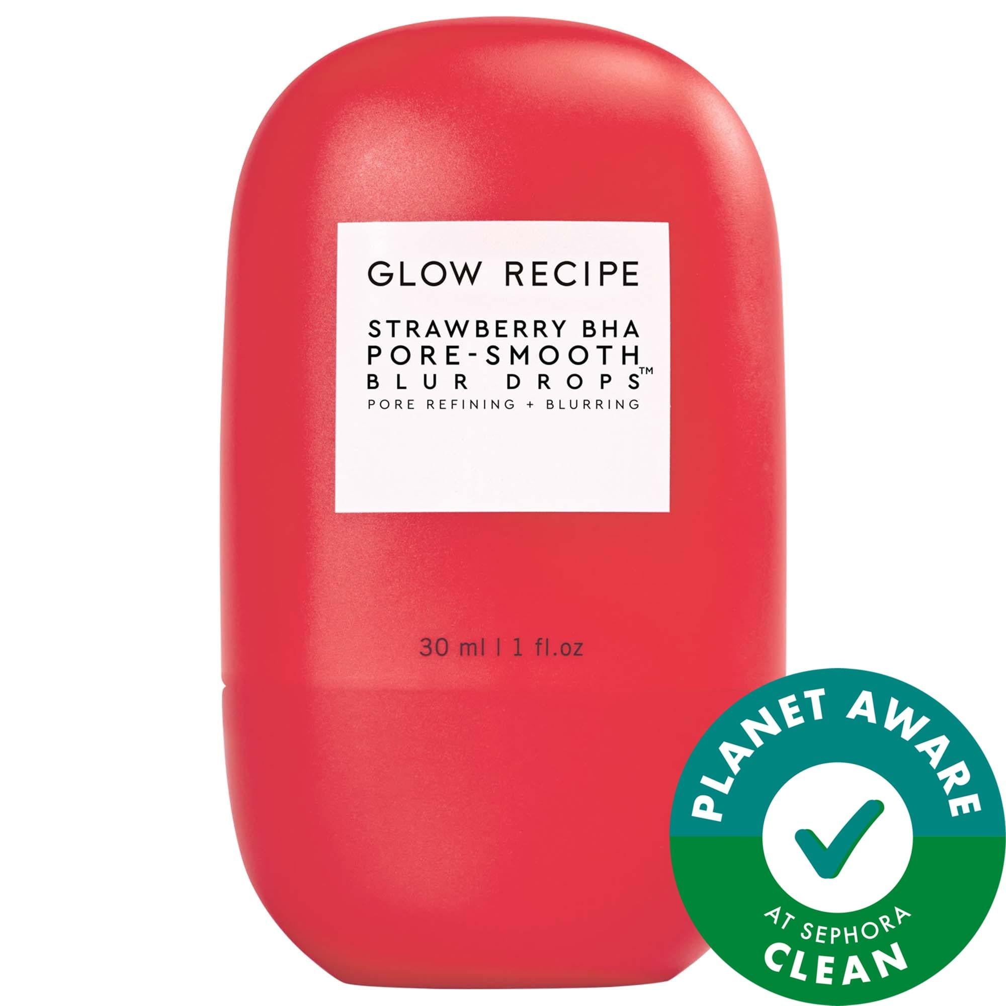 Glow Recipe Strawberry BHA Pore-Smooth Blur Drops: Minimize Pores, Smooth Texture, & Control Oil with this Vegan, Silicone-Free Serum & Primer
