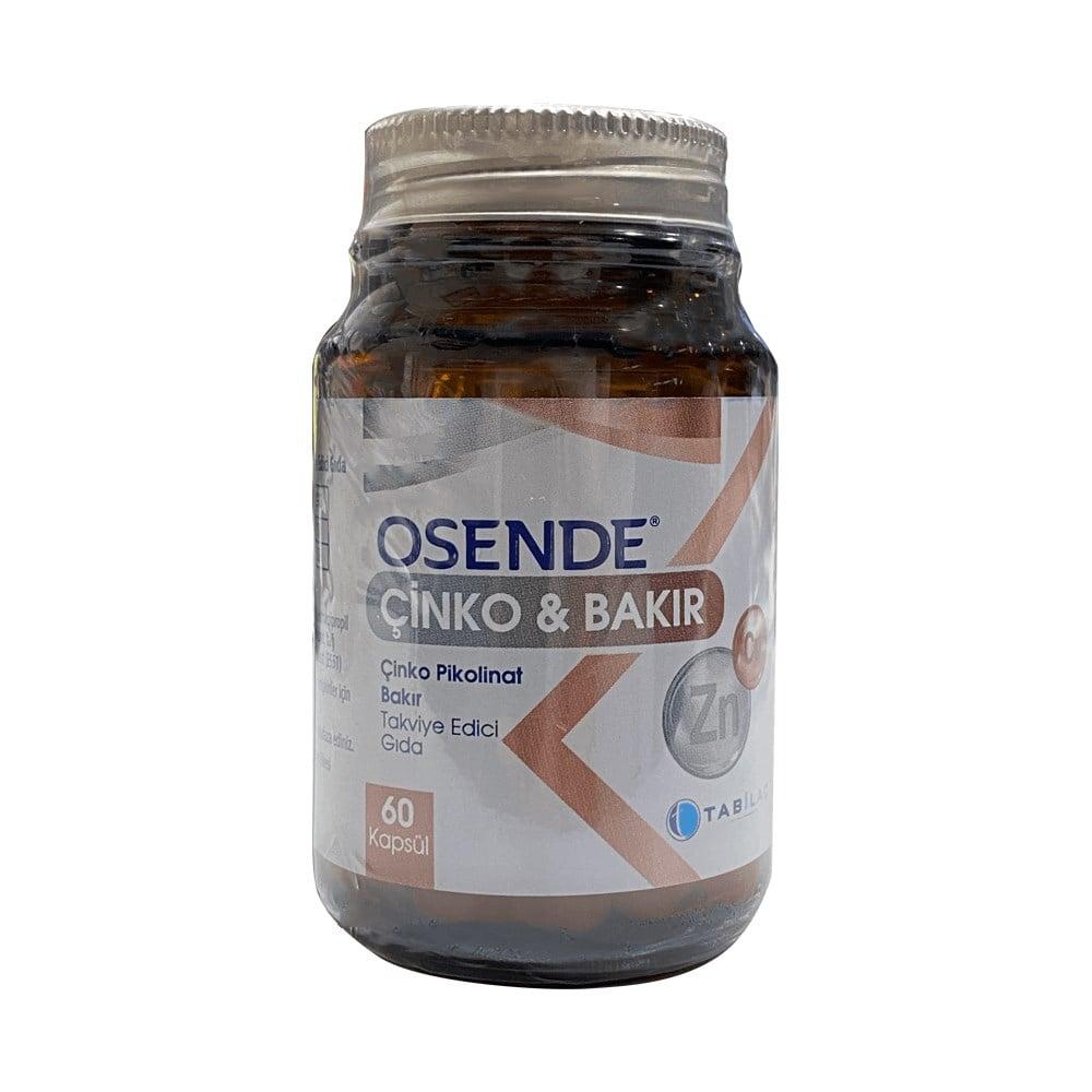 Osende Zinc Copper Supplement - Enhanced Absorption Zinc Picolinate for Immune Support & Mineral Balance - 60 Capsules