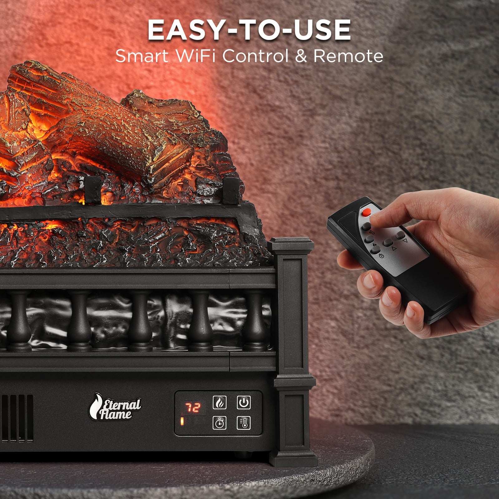Eternal Flame EF23-LG Electric Fireplace Logs – TURBRO, view 4