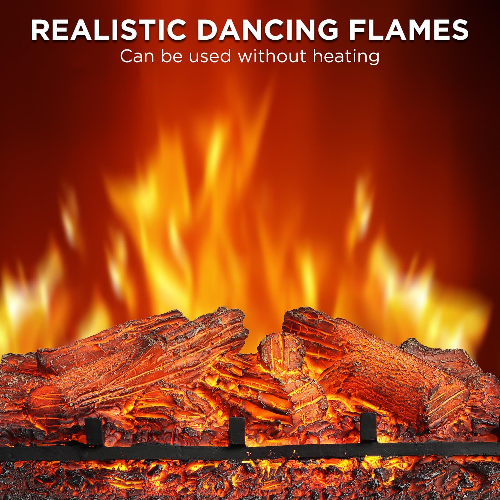 (Open) Eternal Flame EF23-LG Electric Fireplace Logs – TURBRO, view 10