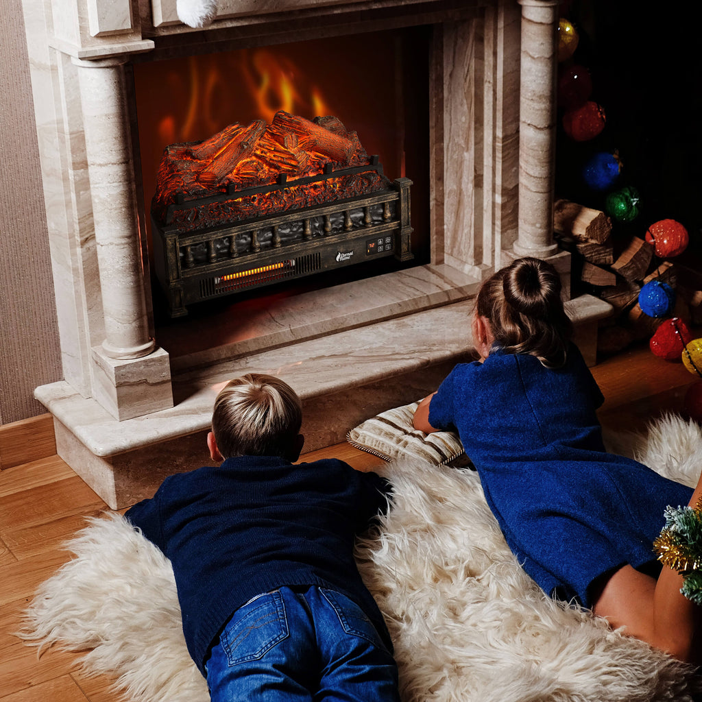 (Open) Eternal Flame EF23-LG Electric Fireplace Logs – TURBRO, view 15