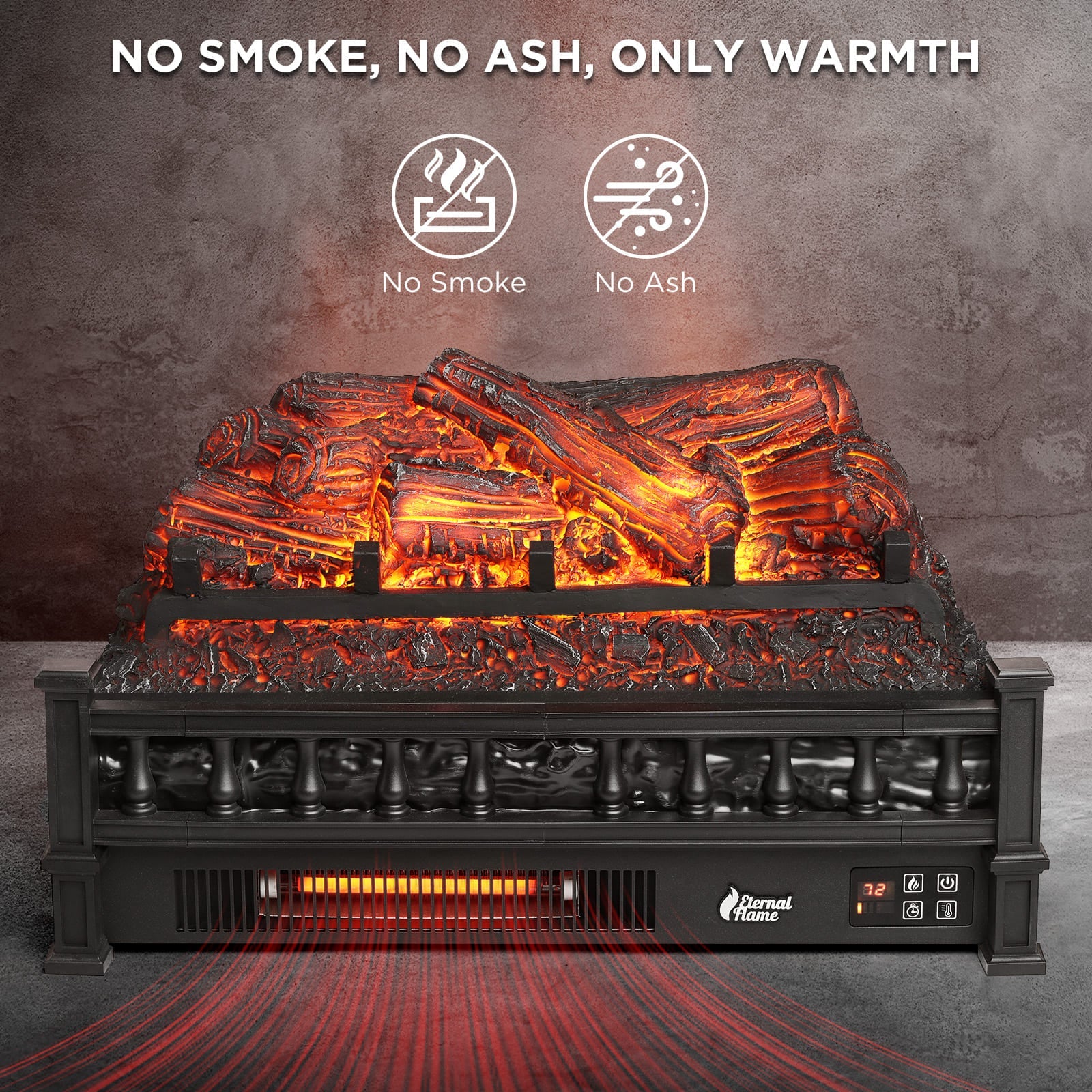 Eternal Flame EF23-PB Electric Fireplace Logs – TURBRO, view 4