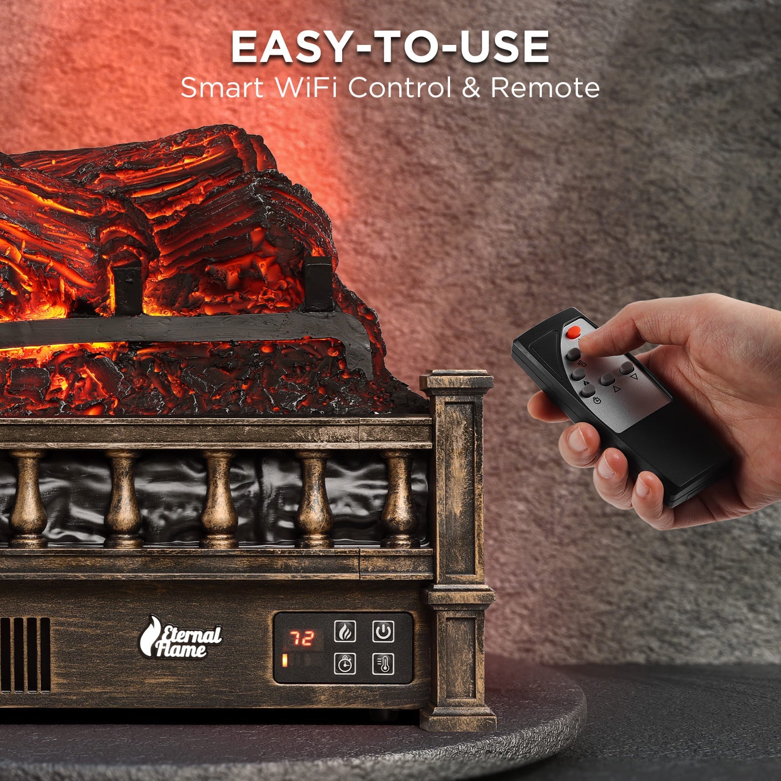 Eternal Flame EF23-PB Electric Fireplace Logs – TURBRO, view 13