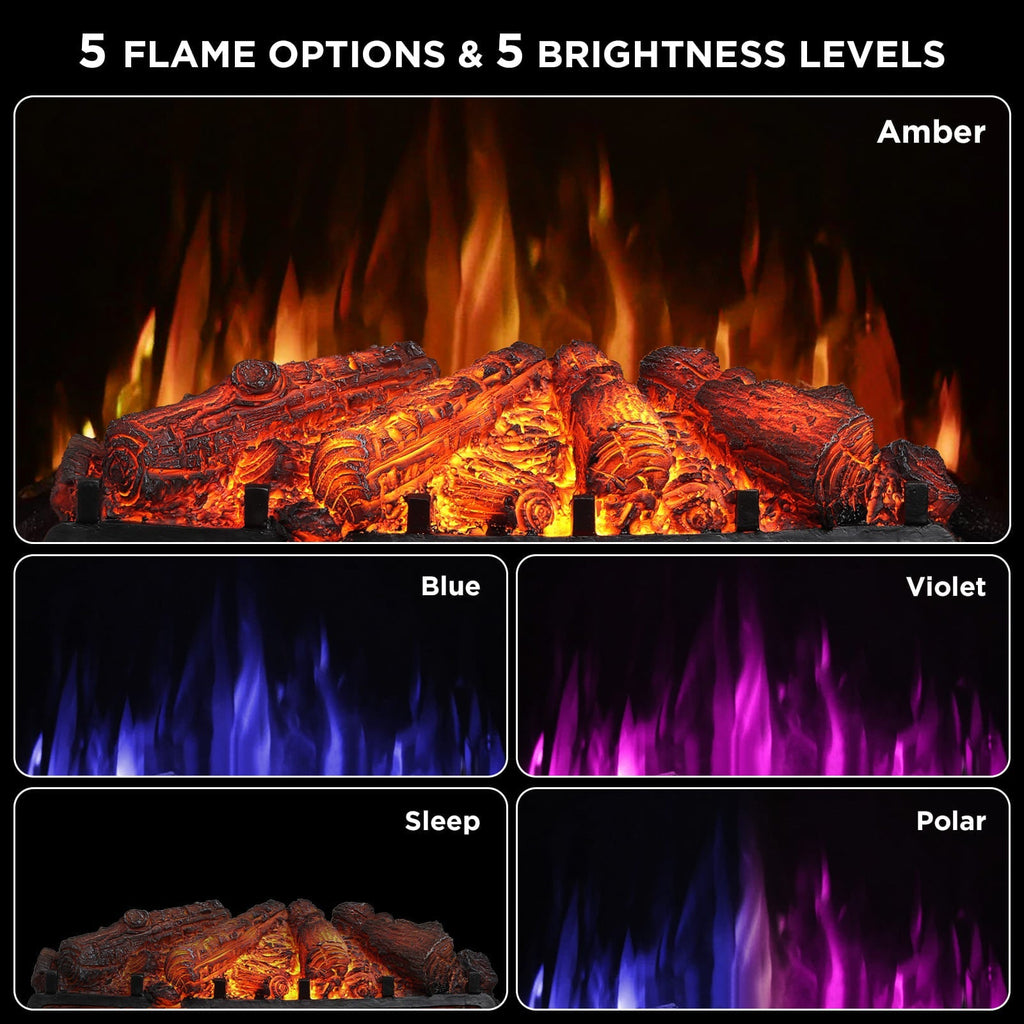 Eternal Flame EF26-PB Smart Electric Fireplace Logs, WiFi Enabled – TURBRO, view 5