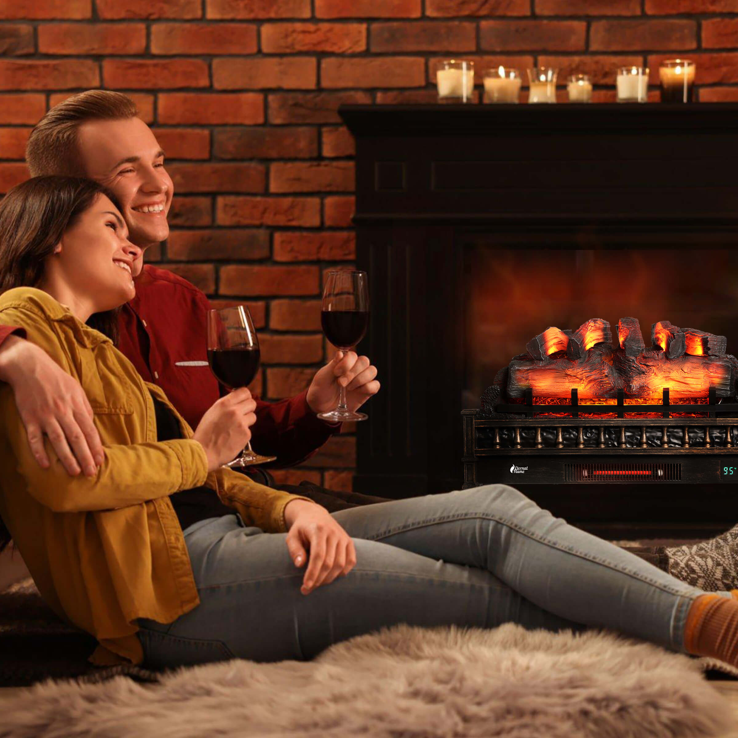 Eternal Flame EF30-PB Electric Fireplace Logs – TURBRO, view 7