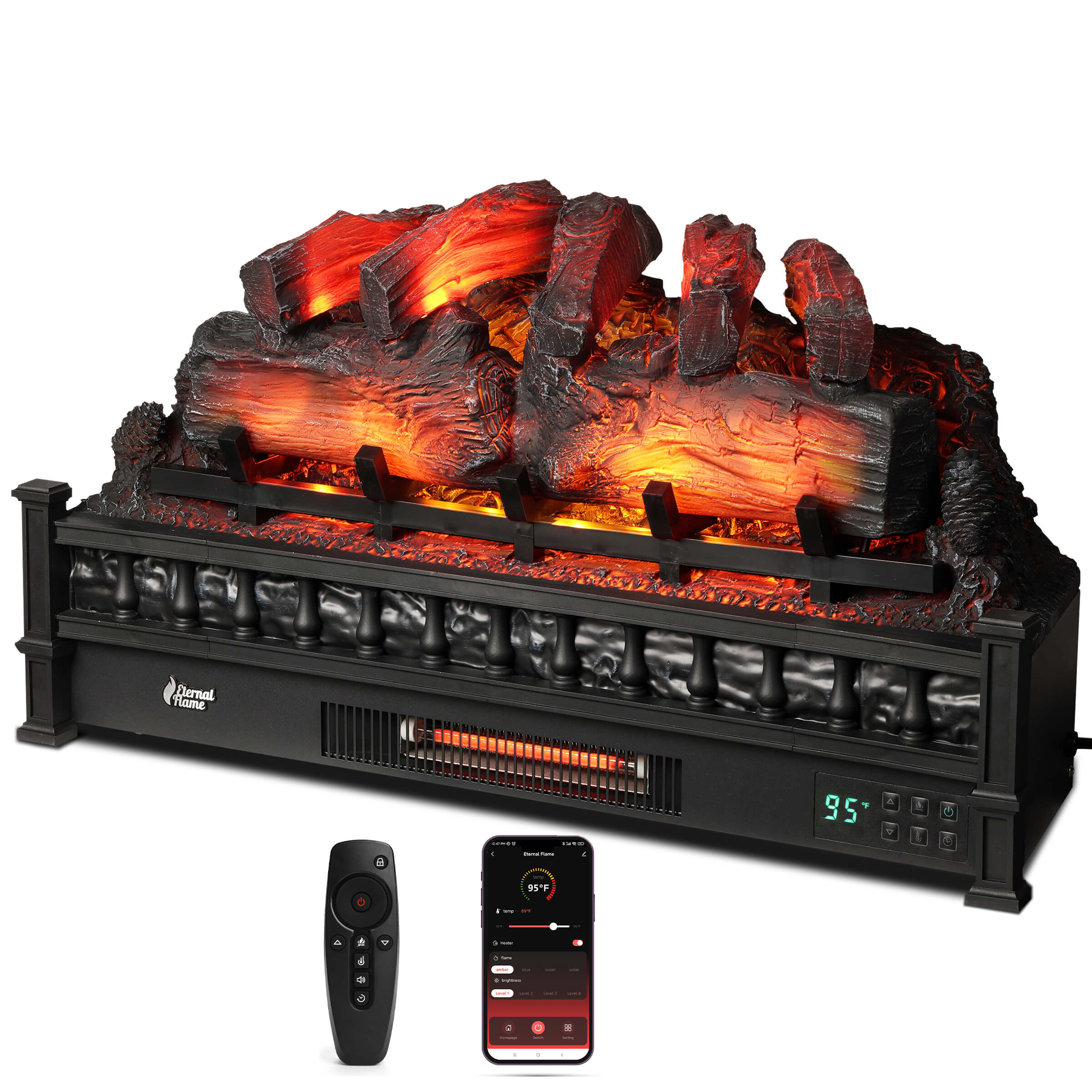 Eternal Flame EF30-PB Electric Fireplace Logs – TURBRO