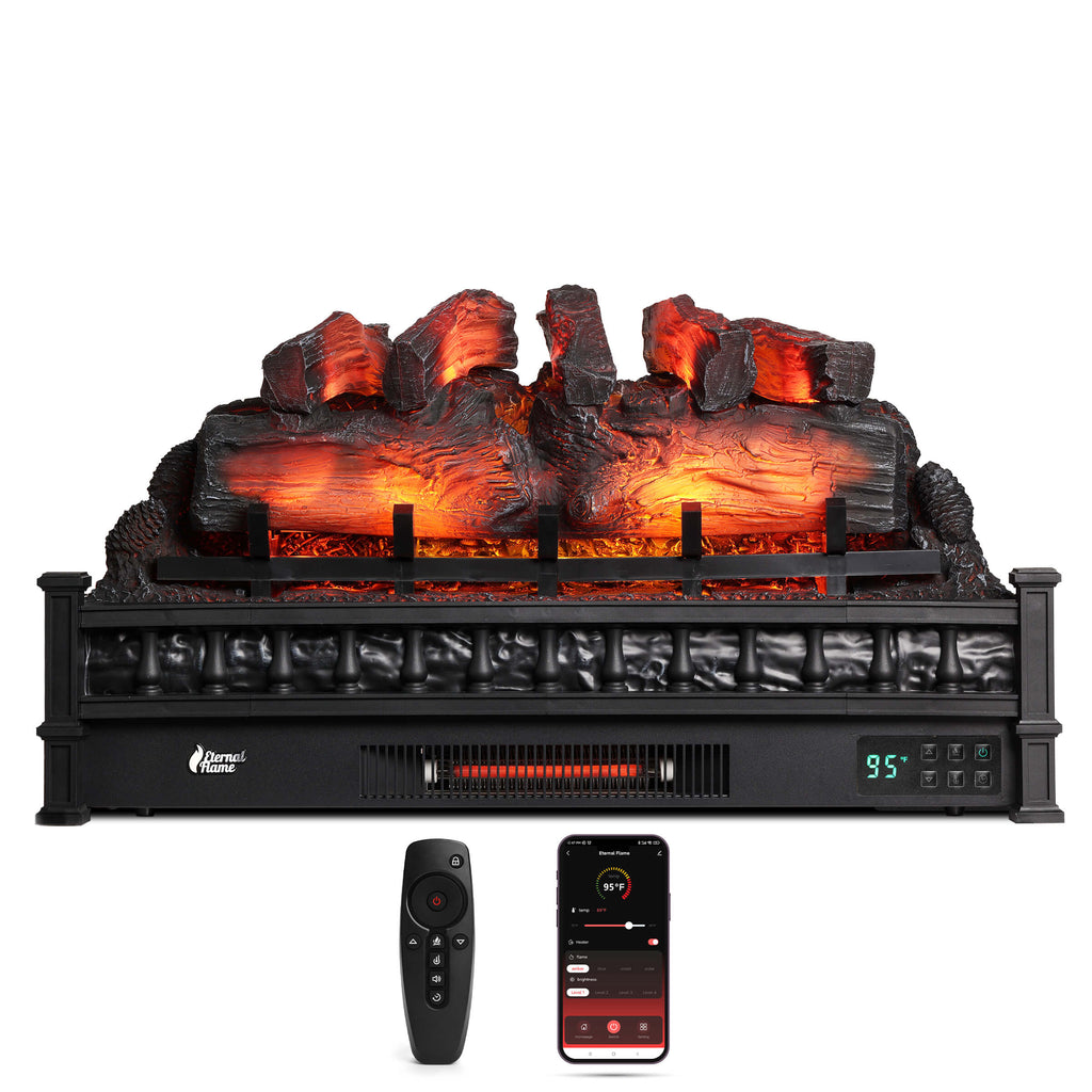 (Open Box) Eternal Flame EF30-PB Electric Fireplace Logs – TURBRO, view 2