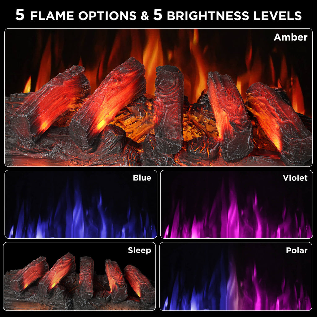 (Open Box) Eternal Flame EF30-PB Electric Fireplace Logs – TURBRO, view 13