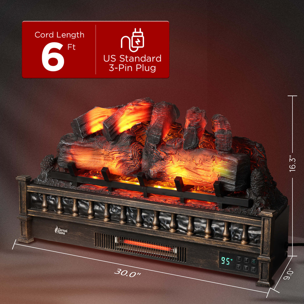 (Open Box) Eternal Flame EF30-PB Electric Fireplace Logs – TURBRO, view 14