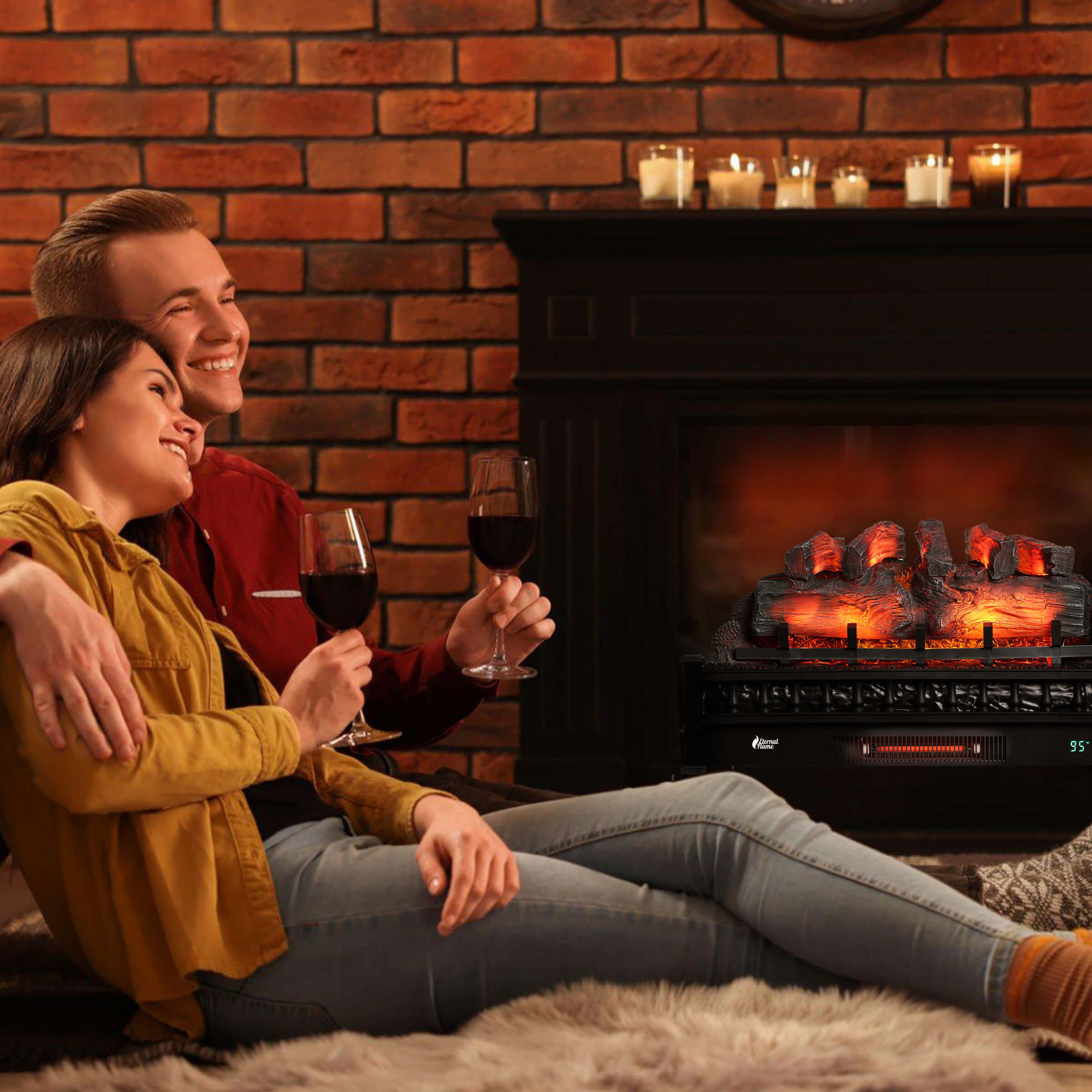 Eternal Flame EF30-PB Electric Fireplace Logs – TURBRO, view 15