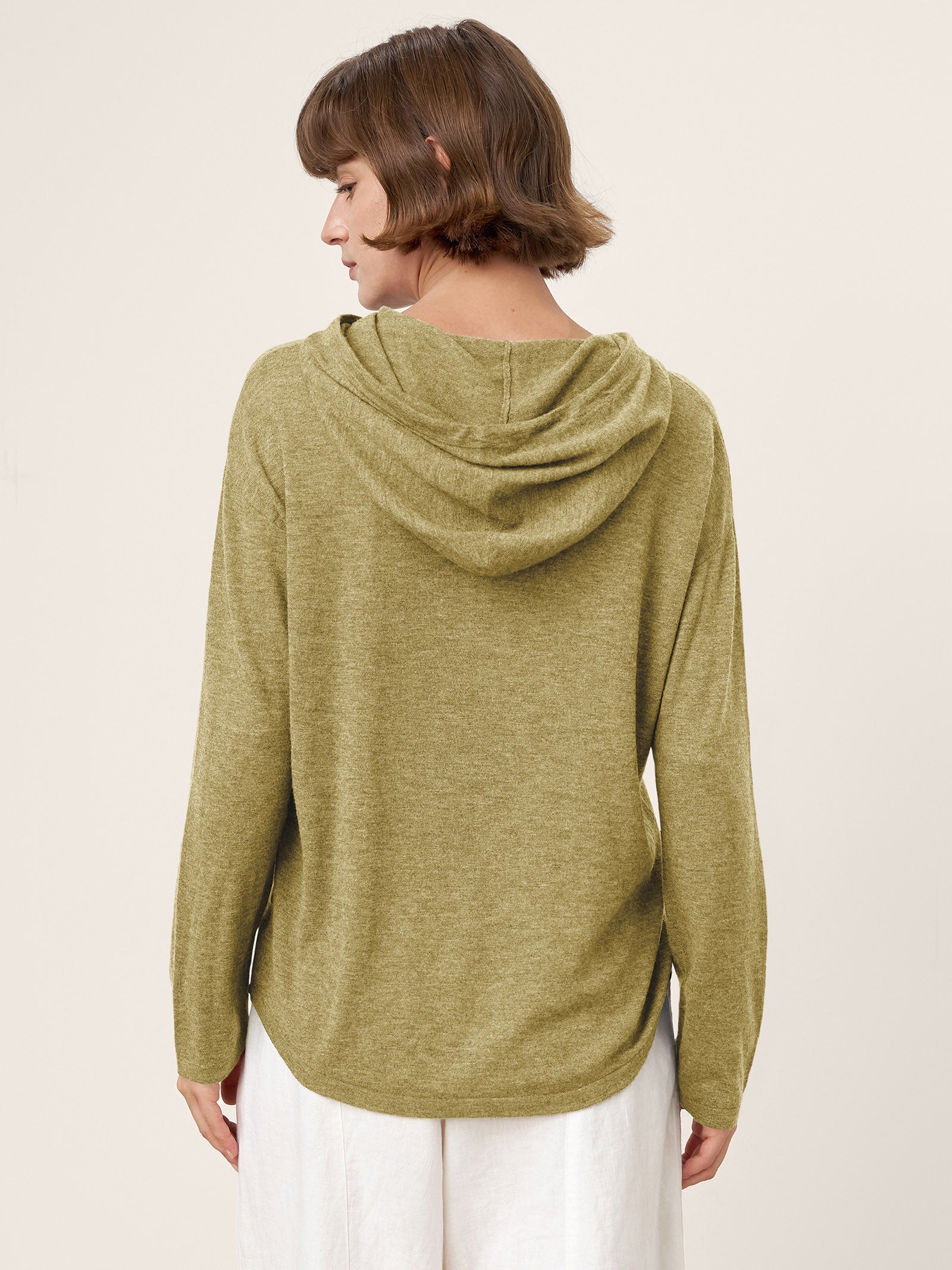 LINTICO 100% Extra-Fine Merino Wool Knit Hooded Sweatshirt SIA — main product shot
