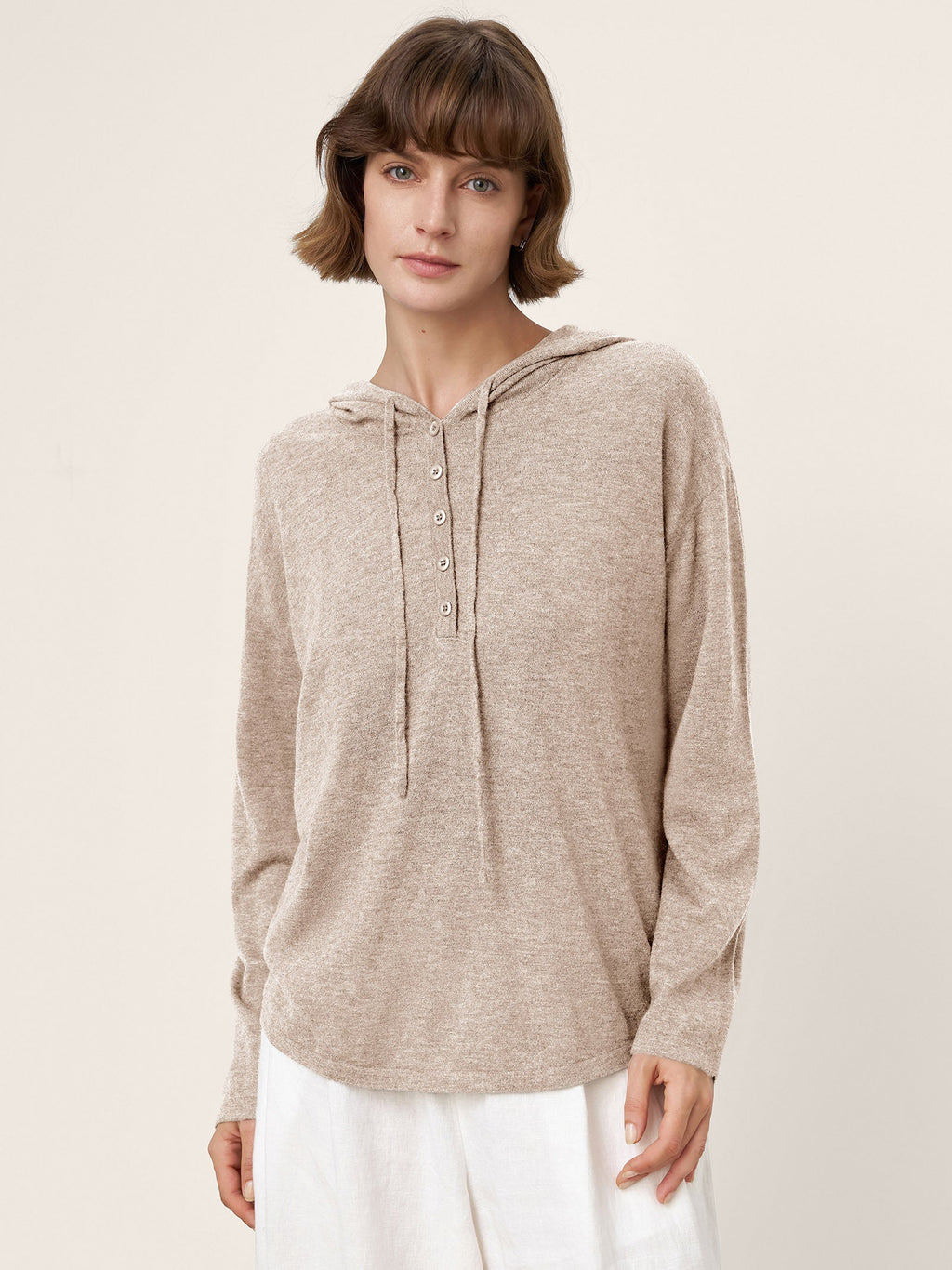 LINTICO 100% Extra-Fine Merino Wool Knit Hooded Sweatshirt SIA — size reference