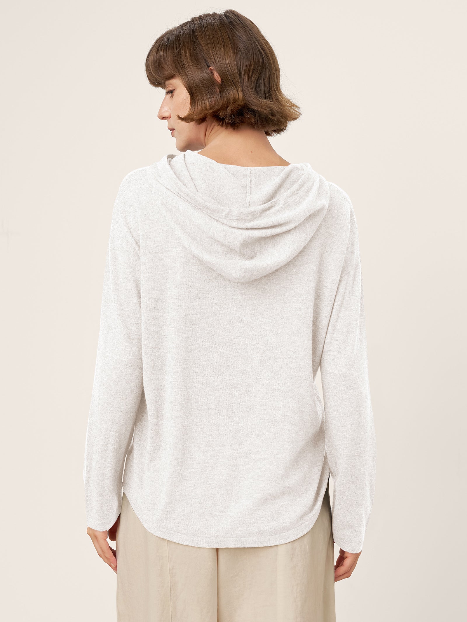LINTICO 100% Extra-Fine Merino Wool Knit Hooded Sweatshirt SIA — comparison shot
