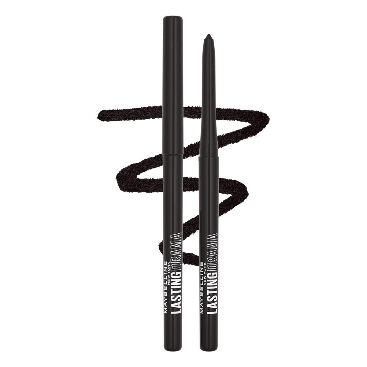 Maybelline Lasting Drama Midnight Black Automatic Gel Eyeliner: Smudge & Water Resistant, Long-Lasting Definition
