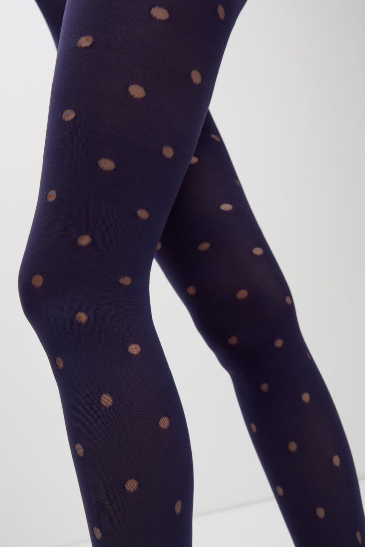 TheRanok.com Fantasy Tights Conte Enjoy - Sheer Polka Dots — back view