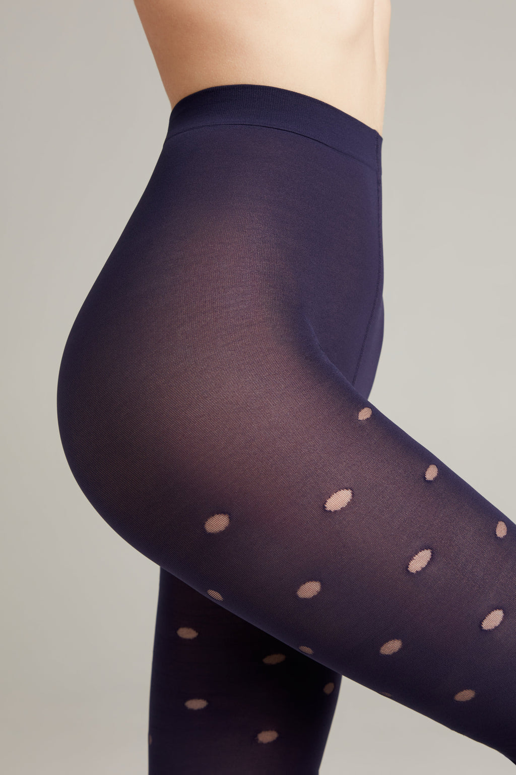 TheRanok.com Fantasy Tights Conte Enjoy - Sheer Polka Dots — side view