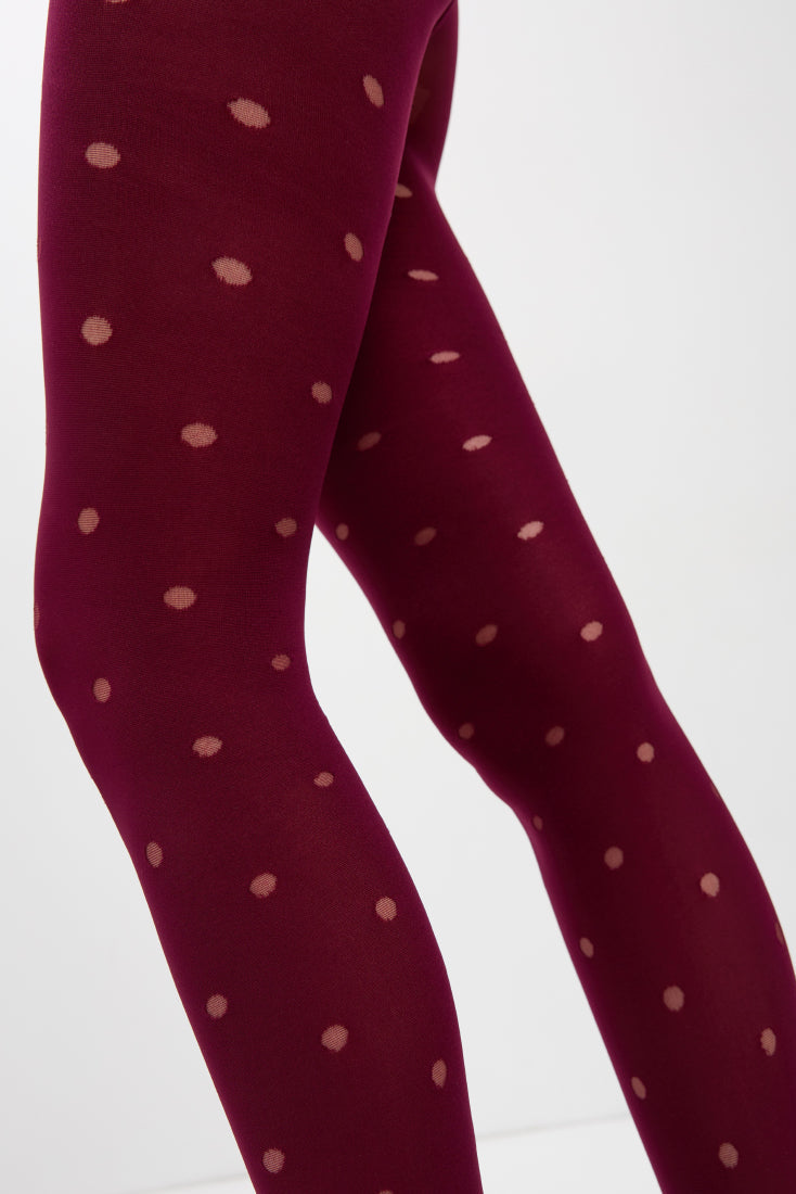 TheRanok.com Fantasy Tights Conte Enjoy - Sheer Polka Dots — comparison shot