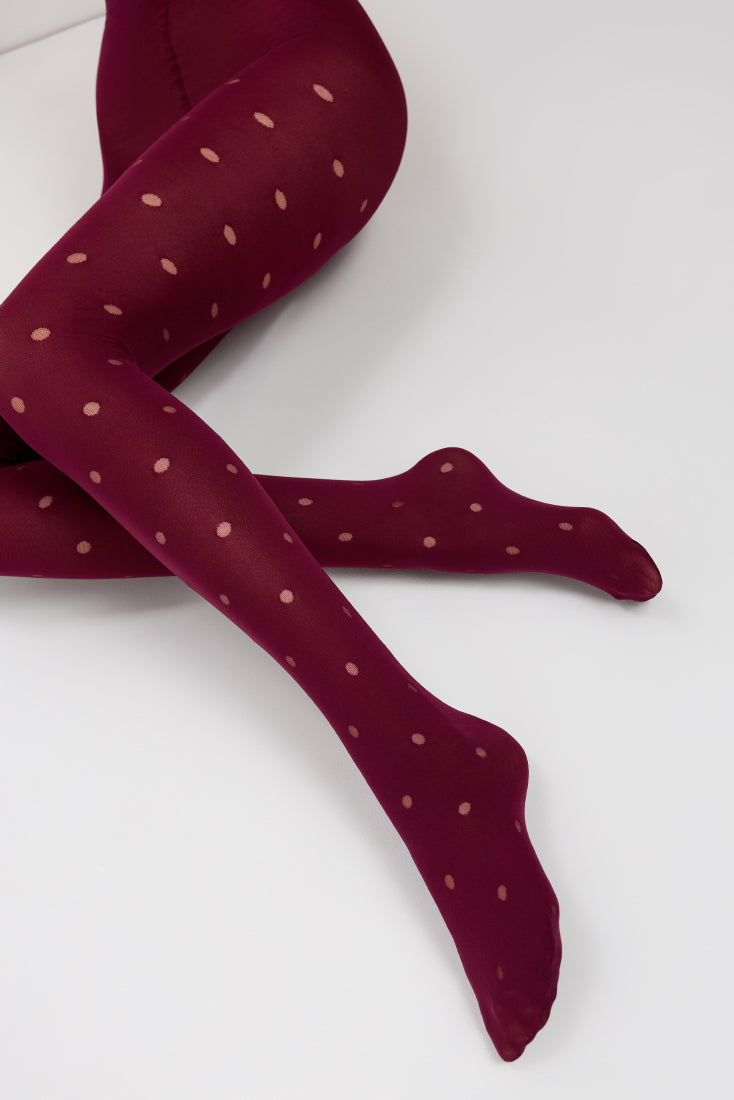 TheRanok.com Fantasy Tights Conte Enjoy - Sheer Polka Dots — fabric or material detail