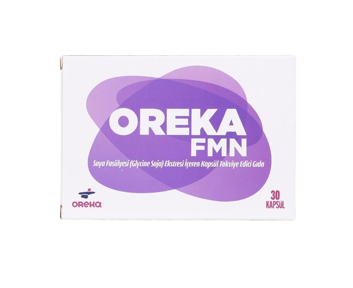 Oreka FMN Soybean Extract Supplement: Natural Menopausal Symptom Relief, Phytoestrogens, 30 Capsules