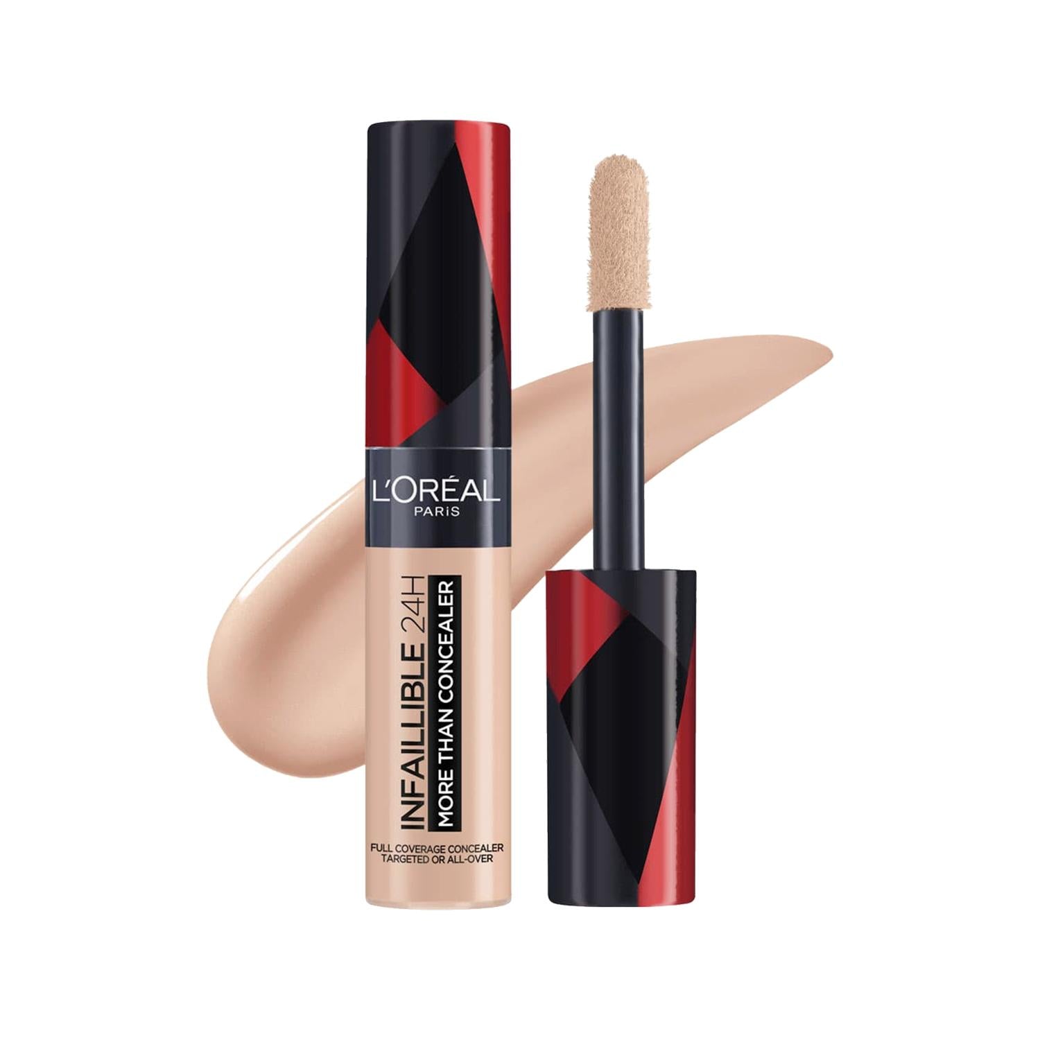 Loreal Paris Infaillible 24H Full Face Concealer Makeup - 323 Fawn Shade, Long Lasting Coverage