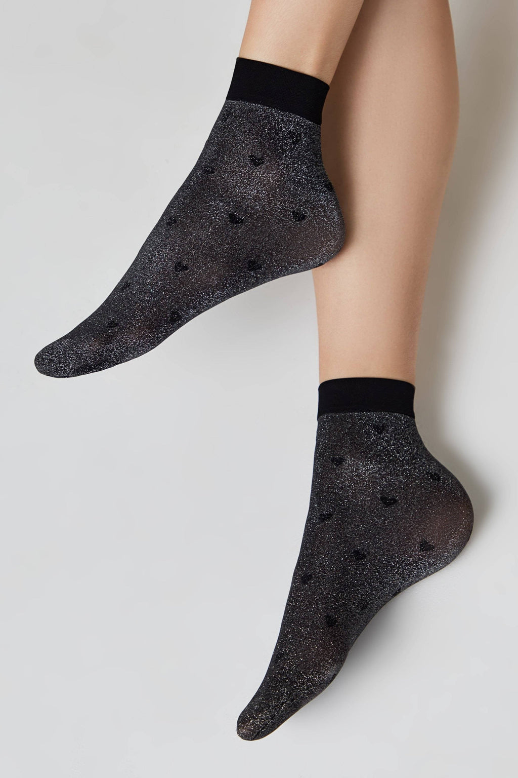 TheRanok.com Shimmering Socks Conte Fantasy - "Hearts" Designs — size reference
