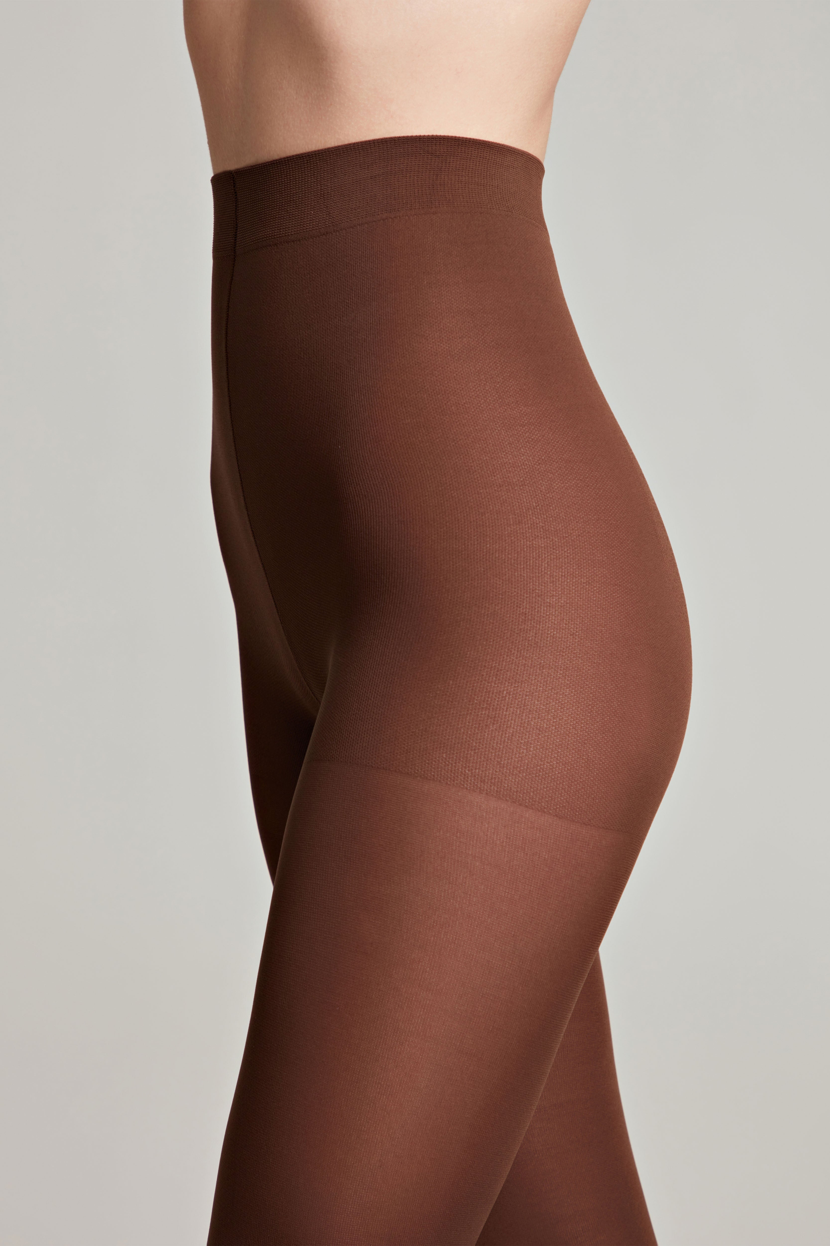 TheRanok.com Tights Conte Episode 80 Den - Microfibra Matte Opaque — comparison shot