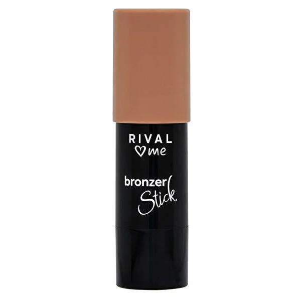 Rival Loves Me Vegan Bronzer Stick No.02 Mocha - Creamy Texture, Cruelty-Free Cosmetics for Natural Sun-Kissed Look
