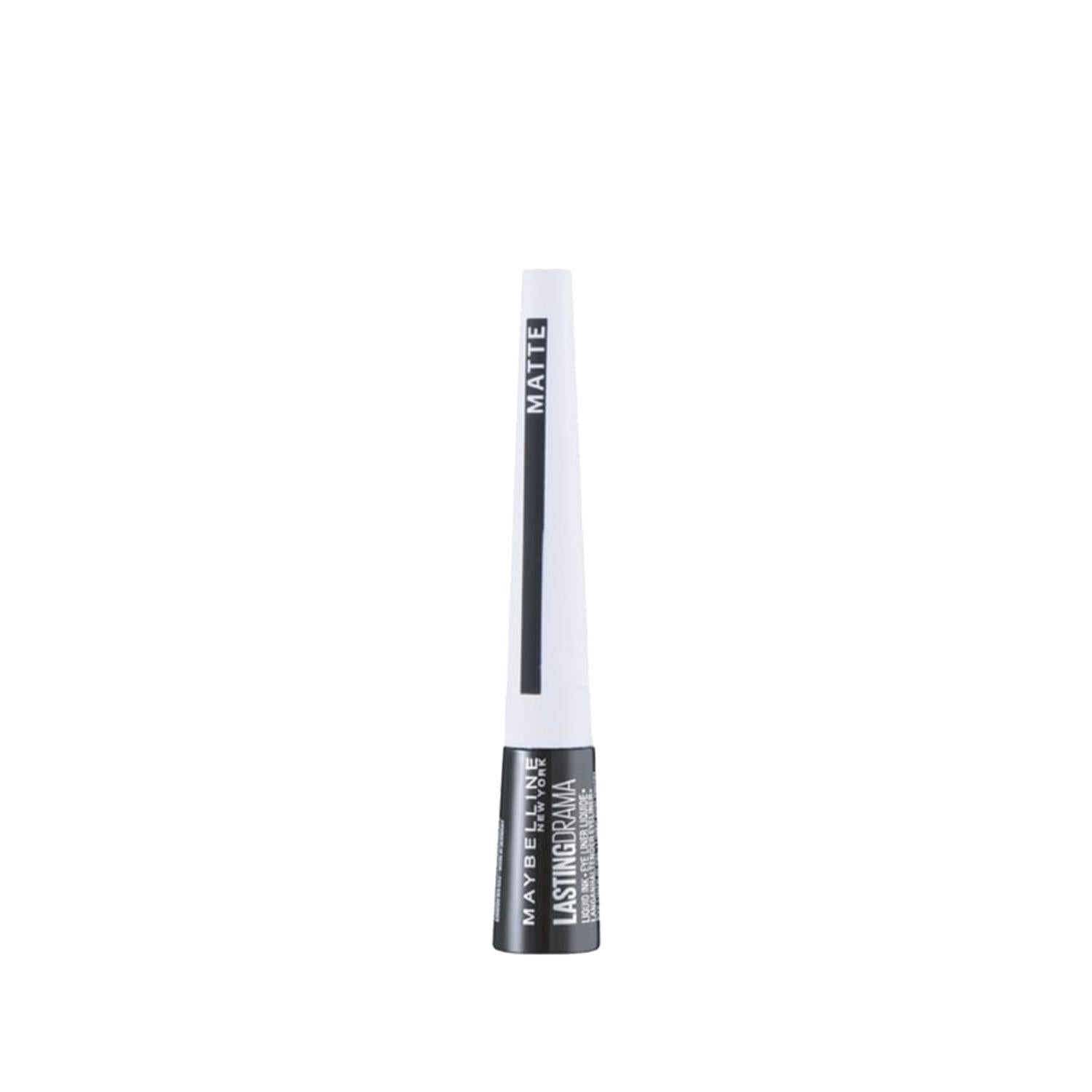 Maybelline New York Lasting Drama Mat Eyeliner - Charcoal Black, Long-Lasting Matte Finish